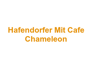 Hafendorfer Mit Cafe Chameleon Logo