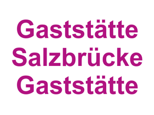Gaststätte Salzbrücke Gaststätte Logo