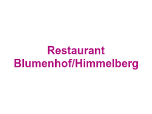 Restaurant Blumenhof/Himmelberg Logo