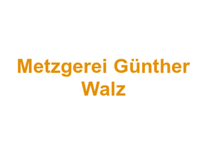 Metzgerei Günther Walz Logo