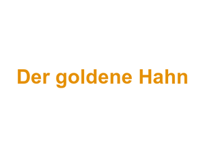 Der goldene Hahn Logo