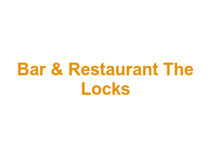 Bar & Restaurant The Locks Logo