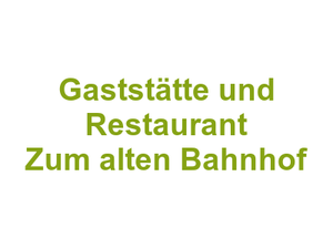 Gaststätte und Restaurant "Zum alten Bahnhof" Logo