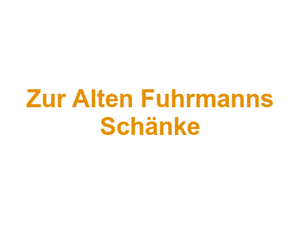 Zur Alten Fuhrmanns Schänke Logo