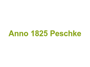 Anno 1825 Peschke Logo
