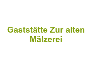 Gaststätte Zur alten Mälzerei Logo