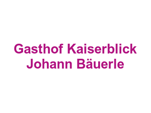 Gasthof Kaiserblick Johann Bäuerle Logo