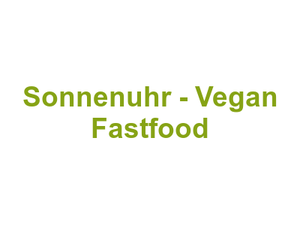 Sonnenuhr - Vegan Fastfood Logo