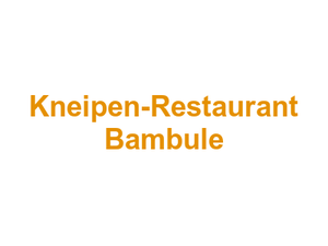 Kneipen-Restaurant Bambule Logo
