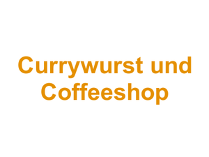 Currywurst und Coffeeshop Logo