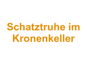 Schatztruhe im Kronenkeller Logo