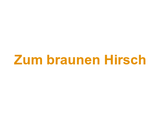 Zum braunen Hirsch Logo