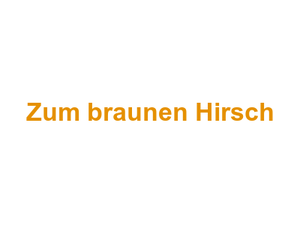 Zum braunen Hirsch Logo