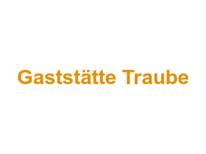 Gaststätte "Traube" Logo