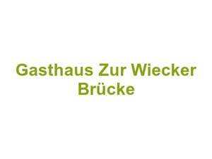 Gasthaus Zur Wiecker Brücke Logo