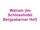 Walram (im Schlosshotel Bergzaberner Hof) Logo