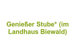 Genießer Stube* (im Landhaus Biewald) Logo