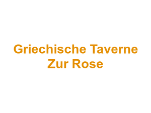 Griechische Taverne Zur Rose Logo