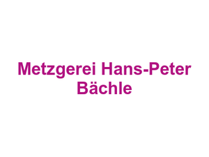 Metzgerei Hans-Peter Bächle Logo
