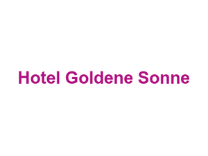 Hotel Goldene Sonne Logo