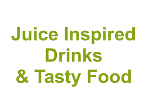 Juice Inspired Drinks & Tasty Food Logo