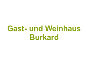 Gast- und Weinhaus Burkard Logo