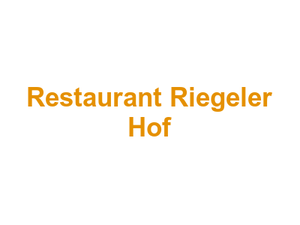 Restaurant Riegeler Hof Logo
