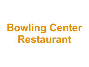 Bowling Center Restaurant Logo