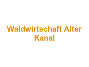 Waldwirtschaft Alter Kanal Logo