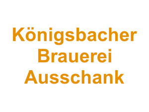 Königsbacher Brauerei Ausschank Logo