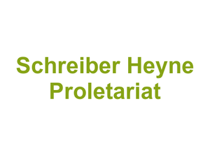 Schreiber Heyne Proletariat Logo