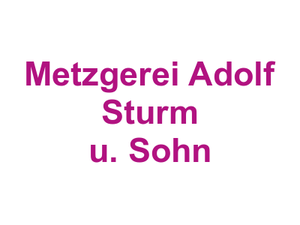 Metzgerei Adolf Sturm u. Sohn Logo