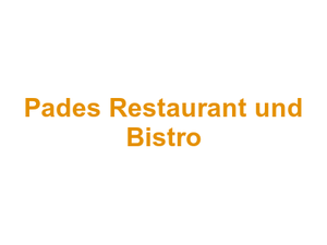 Pades Restaurant und Bistro Logo