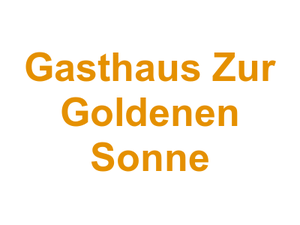 Gasthaus Zur Goldenen Sonne Logo