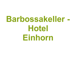 Barbossakeller - Hotel Einhorn Logo