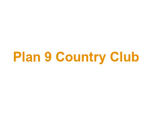 Plan 9 Country Club Logo