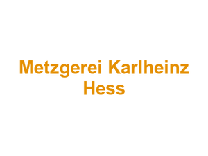 Metzgerei Karlheinz Hess Logo