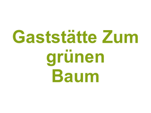 Gaststätte Zum grünen Baum Logo