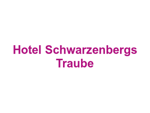 Hotel Schwarzenbergs Traube Logo