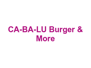 CA-BA-LU Burger & More Logo