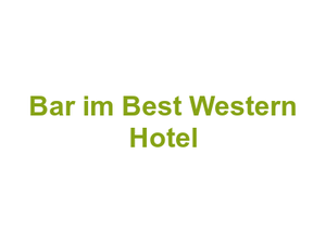 Kamin Bar u. Sports Bar im Best Western Hotel Logo