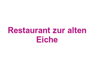 Restaurant zur alten Eiche Logo