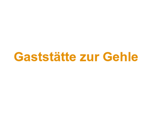 Gaststätte zur Gehle Logo