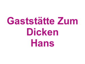 Gaststätte Zum Dicken Hans Logo