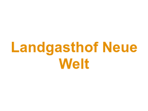 Landgasthof Neue Welt Logo