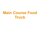 Main Course Food Truck Logo