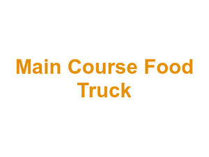 Main Course Food Truck Logo