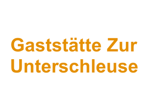 Gaststätte Zur Unterschleuse Logo