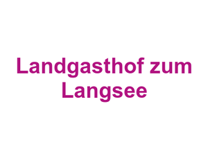 Landgasthof zum Langsee Logo