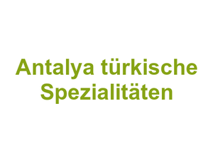 Antalya türkische Spezialitäten Logo